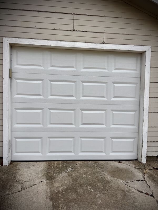 After: Old dented door replaced