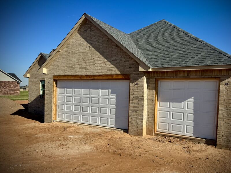 After: New construction: one double and one single door